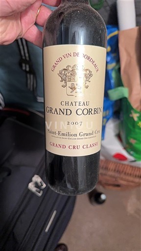Bordeaux Saint-Émilion Grand Cru Grand Cru Classé Château Grand Corbin 2007