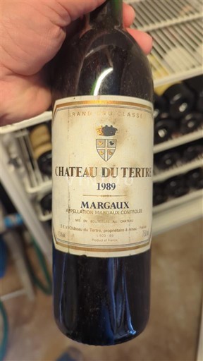 Bordeaux Margaux Grand Cru Château Tertre 1989