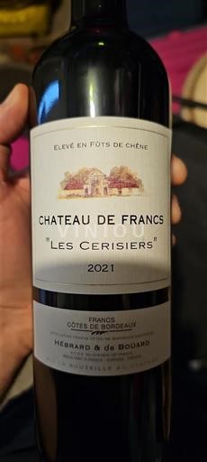 Bordeaux Côtes-de-Bordeaux Château Francs Les Cerisiers 2021