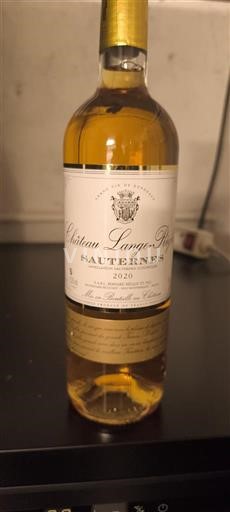 Bordeaux Sauternes Château Lange Réglat 2020
