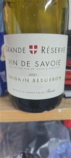 Savoie och Bugey Chignin-Bergeron Grande Réserve 2021