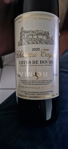 Bordeaux Côtes-de-bourg Château Tayac 2020