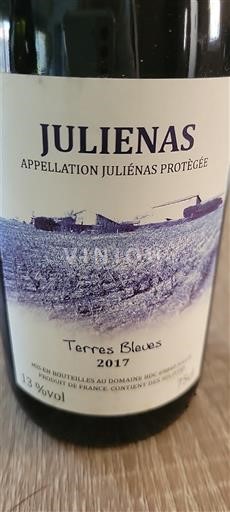 Beaujolais Juliénas Domaine Des Chers Terres Bleues 2017
