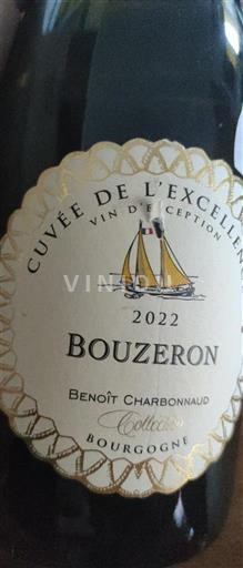 Borgogna Bouzeron Benoît Charbonnaud de l'Excellence 2022