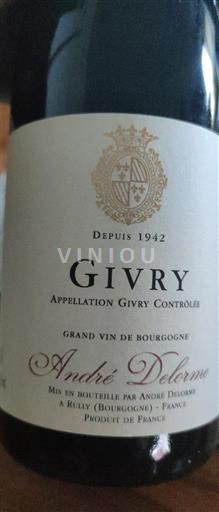 Bourgondië Givry André Delorme Niet-geïntegreerd