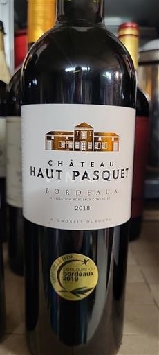 Bordeaux Château Haut Pasquet 2018