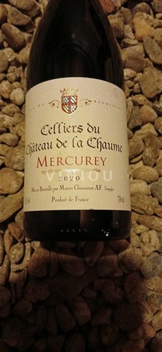 Burgundy Mercurey Château Celliers du de la Chaume 2020