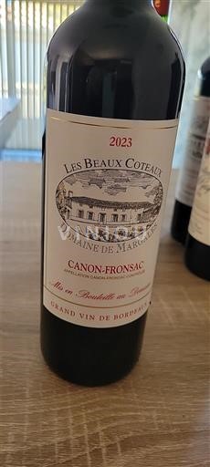 Bordeaux Canon-Fronsac Domaine Margales Les Beaux Coteaux 2023