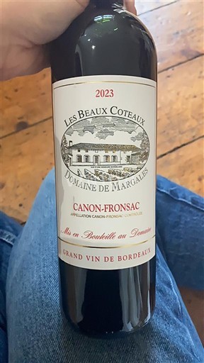 Bordeaux Canon-Fronsac Domaine Margales Les Beaux Coteaux 2023