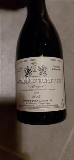 Borgonha Chassagne-Montrachet Premier Cru Domaine La Choupette Morgeot 2015
