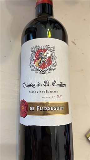 Bordeaux Puisseguin-saint-émilion Puisseguin 2022