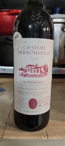 Bordeaux Château Pierrousselle 2009