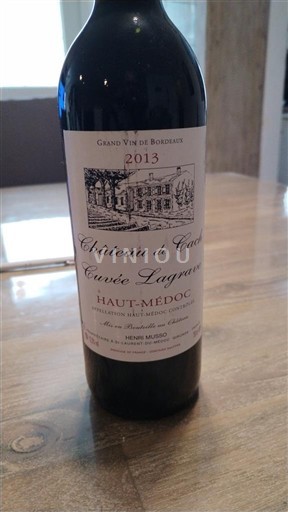 Bordeaux Haut-Médoc Château Cach Lagrave 2013