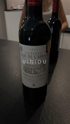 Bordeaux Bordeaux Supérieur Château Clos de l'Abbaye Privée 2022