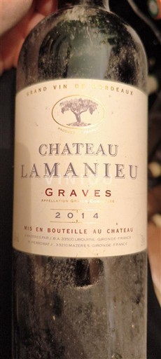 Bordeaux Graves Château Lamanieu 2014