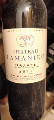 Bordeaux Graves Château Lamanieu 2015