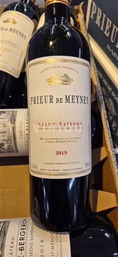 Vin Rouge sec Prieur de Meynet 2019 France Bordeaux Saint-Estèphe AOC