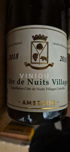 Burgundy Côte de Nuits Villages Ambroise 2018