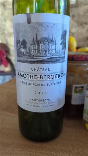 Bordeaux Haut-Médoc Cru Bourgeois Supérieur Château Lamothe-Bergeron 2018