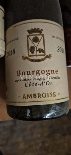 Bourgogne Bourgogne Côte d'Or Amboise 2018