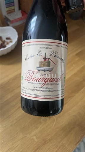 Loirevallei Bourgueil Les Pessoirs Galbrun les Pressoirs 2018