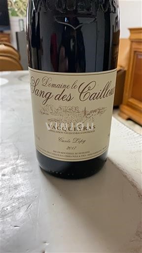 Údolí Rhôny Vacqueyras Domaine Le Sang des Cailloux Lopy 2017