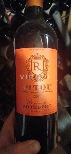 Languedoc Fitou Rothberg Mémoire de Rothberg Collection 2016