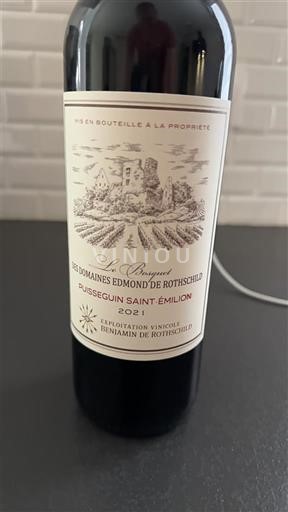 Bordeaux Puisseguin-saint-émilion Domaine S Edmond de Rothschild Le Bouquet 2021