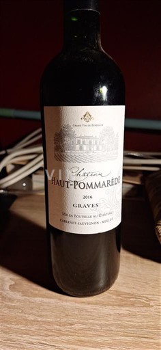 Bordeaux Graves Château Haut-Pommardé 2016