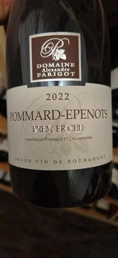 Burgundi Pommard Premier Cru Domaine Alexandre Parigot Epenots 2022