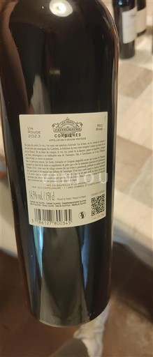 Vin Rouge sec Les Hauts de Castelmaure 2023 France Languedoc Corbières AOC