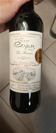 Bordeaux Côtes-de-bourg Domaine Petit Boyer La Passion 2023