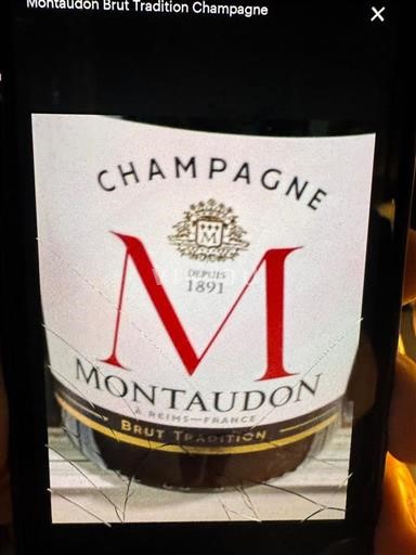 Champagne Sâm-panh Montaudon Brut Tradition Không niên vụ