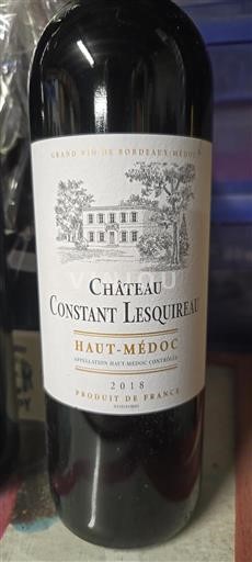 Bordeaux Haut-Médoc Château Constant Lesquireau 2018