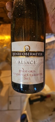 Alsace Vendanges Tardives Henri Obermeyer 2017