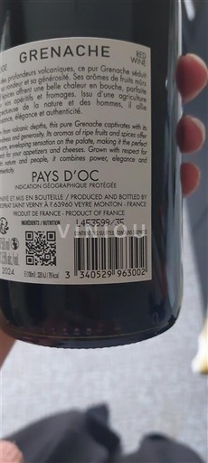Languedoc ja Roussillon Pays d'Oc Le tracteur bleu Grenache 2024
