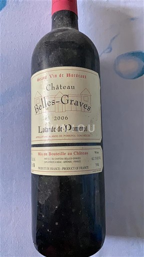 Bordeaux Lalande-de-pomerol Château Belles-Graves 2006