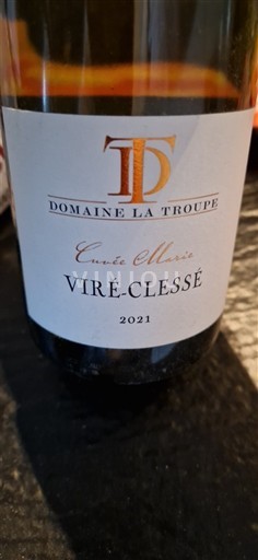 Bourgogne Viré-clessé Domaine La Troupe Marie 2021
