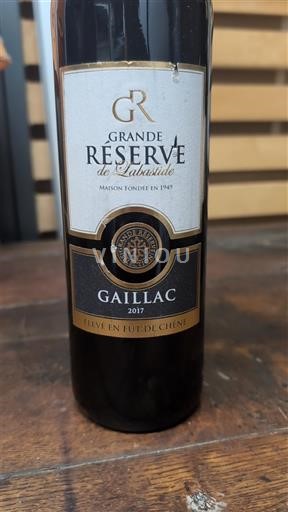 Sydväst Gaillac Labastide Grande Réserve 2017