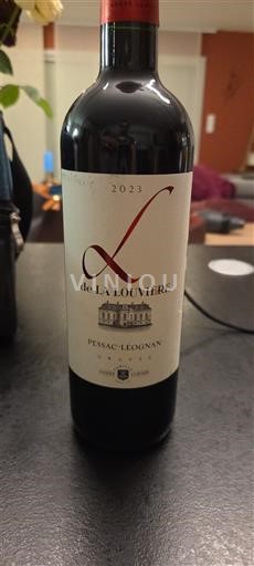 Bordeaux Pessac-Léognan Château La Louvière L de La Louvière 2023