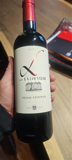Bordoja Pessac-Léognan Château La Louvière L de La Louvière 2023