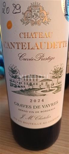 Bordeaux Graves-de-vayres Château Cantelaudette Prestige 2024