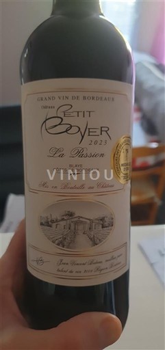 Bordeaux Blaye-côtes-de-bordeaux Château Petit Boyer La Passion 2023