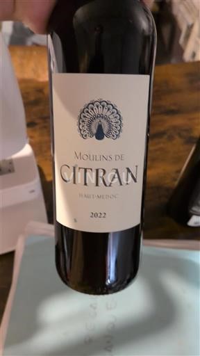 Bordeaux Haut-Médoc Moulins de Citran 2022