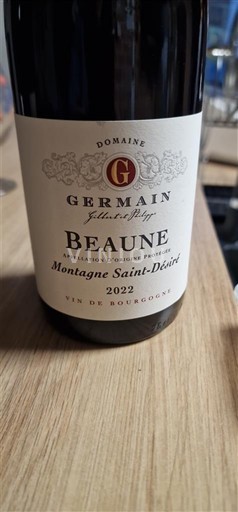 Borgogna Beaune Domaine Germain Montagne Saint-Désiré 2022