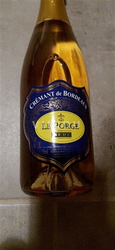 Bordeaux Crémant de Bordeaux Le Porge Icke årgångsbetecknad