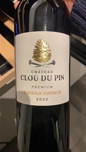 Bordeaux Bordeaux Supérieur Château Clou du Pin Premium 2022