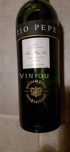 Andalousie Xérès Gonzalez Byass Tio Pepe. Palomino Fino 2016