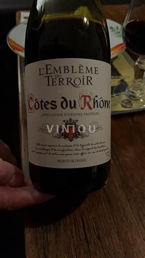 Vale do Ródano Côtes-do-Ródano L'Emblème du Terroir 2023