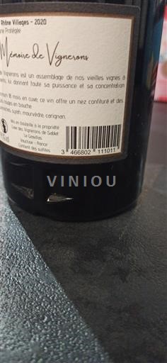 Alpen en Rhônevallei Rhodanische Heuvels Cave le Gravillas Mémoire de Vignerons 2020